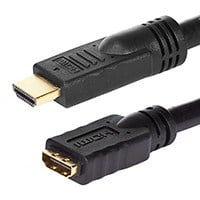 Monoprice Commercial Series High Speed HDMI Extension Cable - 4K@60Hz HDR 18Gbps YCbCr 4:4:4 24AWG CL2 10ft, Black