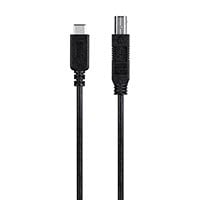 Monoprice 2.0 USB-C to USB Type-B Printer Cable, 480 Mbps, 3.3ft, Black