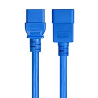 Monoprice Heavy Duty Extension Cord - IEC 60320 C20 to IEC 60320 C19, 12AWG, 20A/2500W, SJT, 250V, Blue, 3ft