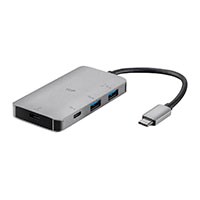 Monoprice Consul Series USB-C 5G Hub Adapter with 2-Port Type-A, 2-Port Type-C, 100W PD 3.0