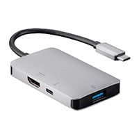 Monoprice Consul Series USB-C HDMI Adapter with USB 3.0, USB-C 100W PD 3.0