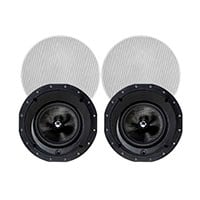 Monoprice Alpha In-Ceiling Speakers 8in Carbon Fiber 2-Way with 15 degree Angled Drivers (pair)