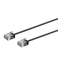 Monoprice Micro SlimRun Cat6 Ethernet Patch Cable - Stranded, 550MHz, UTP, Pure Bare Copper Wire, 32AWG, 3ft, Black