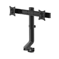 Workstream by Monoprice Dual Monitor Low Profile Flat-Clamp Mount for Screens Up to 27in