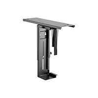 Workstream by Monoprice Computer Case CPU Tower Holder, Adjustable Under Desk PC Mount with Rotating and Sliding Mechanism