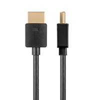 Monoprice 4K Slim Certified Premium High Speed HDMI Cable 1m - 18Gbps Black - 2 Pack
