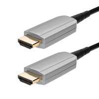 SlimRun AV HDR High Speed Cable for HDMI-Enabled Devices - 4K @ 60Hz, HDR, 18Gbps, Fiber Optic, AOC, YCbCr 4:4:4, 7m, Black
