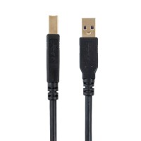 Select Series USB-A to USB-B 3.0 Cable - Black, 1m - 3 pack