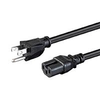 15A 8 Feet 14AWG Heavy Duty Power Cord BlackNEMA 5-15P to IEC 60320 C15