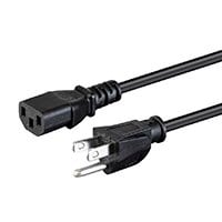 Monoprice Power Cord - NEMA 5-15P to IEC 60320 C13, 18AWG, 10A/1250W, 125V, 3-Prong, 8ft, Black