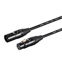 Stage Right by Monoprice STARQUAD XLR Microphone Cable, Optimized for Analog Audio - Gold Contacts, XLR-M to XLR-F, 24AWG, 35FT, Black