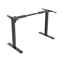 Workstream by Monoprice Single Motor Back to Basics Electric Sit-Stand Desk, Black