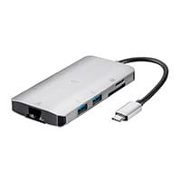 Consul Series USB-C HDMI Adapter with Gigabit Ethernet, 3-Port USB 3.0, SD/MicroSD Reader, USB-C 100W PD 3.0