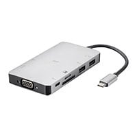 Consul Series USB-C Travel Dock with HDMI, VGA, Gigabit Ethernet, 2-Port USB 3.0, SD/MicroSD Reader, USB-C 100W PD 3.0