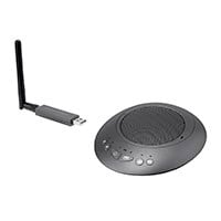 Monoprice Wireless Omni Directional USB Conference Room Mic and Speaker, 360 degree with Noise and Echo Cancellation