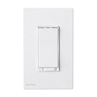 STITCH by Monoprice Smart In-Wall On/Off Light Switch With Dimmer, Works with Alexa and Google Home for Touchless Voice Control, No Hub Required