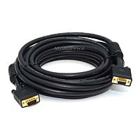 Monoprice 25ft Super VGA M/F CL2 Rated (For In-Wall Installation) Cable with Ferrites (Gold Plated)