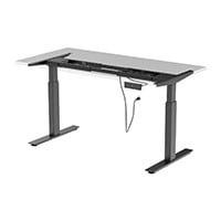 Workstream by Monoprice Height Adjustable Dual Motor Easy Assembly Fold-Out Sit-Stand Desk Frame