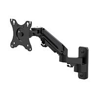 Workstream by Monoprice Easy Adjustable Full-Motion Gas-Spring 2-Segment Wall Mount for Monitors Up To 27in, Max Weight 15.4lbs