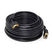 Monoprice 50ft Super VGA M/F CL2 Rated (For In-Wall Installation) Cable with Ferrites (Gold Plated)