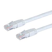 Monoprice Cat6 50ft White Outdoor Patch Cable, UTP, 24AWG, 550MHz, Pure Bare Copper, Molded Snagless RJ45, Zeroboot Series Ethernet Cable