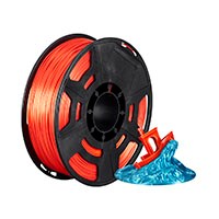 Monoprice Hi-Gloss 3D Printer Filament PLA 1.75mm 1kg/spool, Orange Red