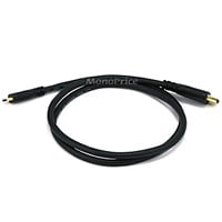 Monoprice High Speed HDMI Cable with HDMI Mini Connector - 4K@24Hz, 10.2Gbps, 30AWG, 3ft, Black