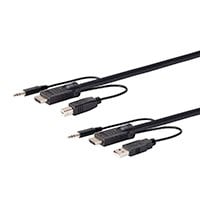 Monoprice Switch Series HDMI USB 3.5mm Audio Combo Cable for KVM Switches 1.5ft