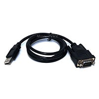 USB to Serial Convert Cable (DB-9M / USB Type-A Male), 3ft