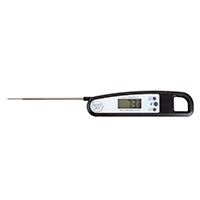 Digital Meat Thermometer Electric Food Probe Thermometer for Grilling, Baking, Cooking and BBQ Black