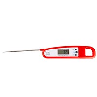  Digital Meat Thermometer Electric Food Probe Thermometer for Grilling, Baking, Cooking and BBQ Red