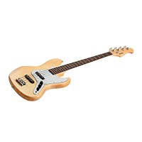 Indio Jamm Flamed Maple Electric Bass with Gig Bag, Natural (Open Box)