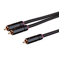 Monoprice Onix Series - Male RCA to 2 Male RCA Pigtail Cable, 3ft, Black