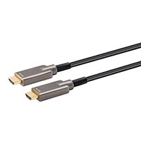 Monoprice 4K SlimRun AV High Speed HDMI Cable 225ft - Outdoor Rated AOC 18Gbps Armored Black