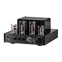 Monoprice 25 Watt Stereo Hybrid Tube Amplifier with Bluetooth, Optical, Coaxial, and USB Inputs, and Subwoofer Out