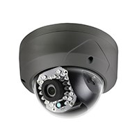 Monoprice IP66 Rated Vandal Proof 2.8mm Fixed Lens IR TVI Dome Camera (HD 1080P, 24 Smart IR LEDs, up to 65ft, 12VDC) (Black)