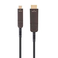 Monoprice SlimRun AV USB 3.1 Type-C to HDMI Video Cable, 30ft, 4K@60Hz, Fiber Optic, AOC