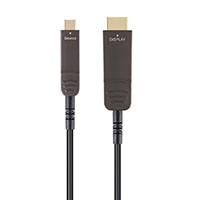 Monoprice SlimRun AV USB 3.1 Type-C to HDMI Video Cable, 75ft, 4K@60Hz, Fiber Optic, AOC