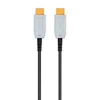 Monoprice 4K SlimRun AV High Speed HDMI Cable 20ft - AOC 18Gbps Metal Black