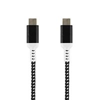 Monoprice Stealth Charge & Sync USB 2.0 Type-C to Type-C Cable, Up to 3A/60W, 1.5ft, White