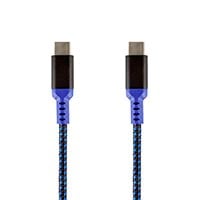 Monoprice Stealth Charge & Sync USB 2.0 Type-C to Type-C Cable, Up to 3A/60W, 1.5ft, Blue
