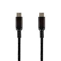 Monoprice Stealth Charge and Sync USB 2.0 Type-C to Type-C Cable, Up to 5A/100W, 3ft, Black, 3-Pack