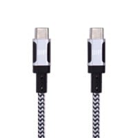 Monoprice Wrap Series Charge and Sync USB Type-C to Type-C Cable, USB 2.0, Up to 5A/100W, 3ft, White