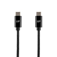 Monoprice Palette Series USB 2.0 Type-C to Type-C Charge & Sync Nylon-Braid Cable, 6ft, Black