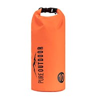 Pure Outdoor by Monoprice 10L Lightweight & Waterproof Dry Bag, Orange