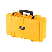 Pure Outdoor by Monoprice Weatherproof Hard Case with Customizable Foam, 22 x 14 x 8 in, Yellow