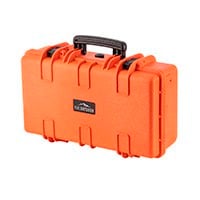 Pure Outdoor by Monoprice Weatherproof Hard Case with Customizable Foam, 22 x 14 x 8 in, Orange