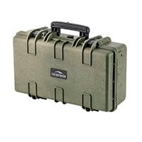 Pure Outdoor by Monoprice Weatherproof Hard Case with Customizable Foam, 22 x 14 x 8 in, OD Green