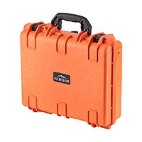 Pure Outdoor by Monoprice Weatherproof Hard Case with Customizable Foam, 19 x 16 x 6in, Orange