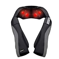 MaxKare Shiatsu Neck Shoulder Massager Electric Back Massage with Heat Deep Kneading Tissue Massage (refurbished)